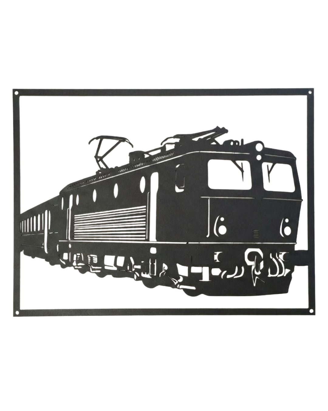 "Alpenstaubsauger" Metall-Wandbild (40 cm) Schwarz