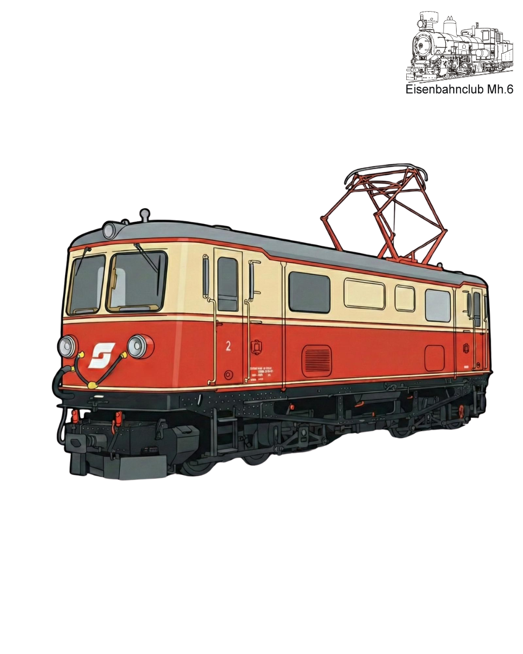 “1099” Acryl Magnet - Eisenbahnclub Mh.6 X Trainimals