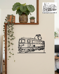 "1099" Metall-Wandbild - Eisenbahnclub Mh.6 X Trainimals (30 cm)